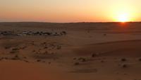 Sonnenuntergang am Sama Al Wasil Camp