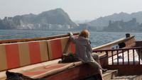 Dhaufahrt - Blick auf Old Muscat mit Alam Palast
