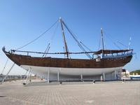 Ausgestellte Dhau in Sur