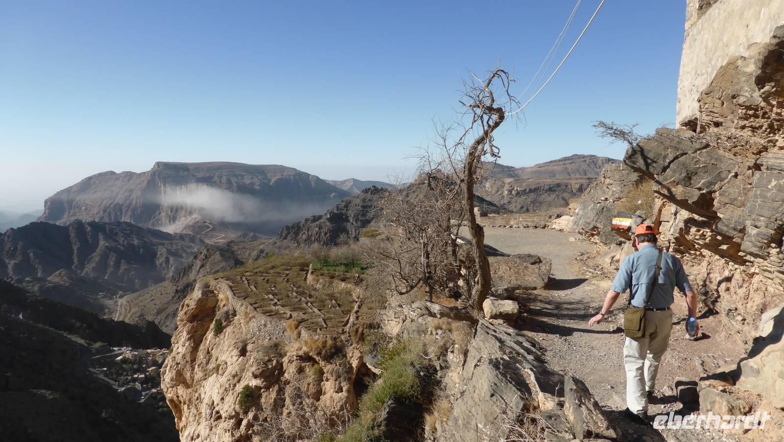 Wanderung im Jebel Akhdar Gebirge
