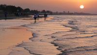 Maskat: abends am Strand von Al Qurm