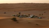 Abendstimmung in unserem Camp Sama Al Wasil