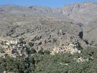 Dubai - Oman - Ausflug rund um Nizwa -Blick Misfat al Abreen