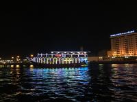 399 abendliche Abra-Fahrt auf dem Dubai Creek