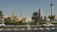 Sharjah, Ittihad Square mit King Faisal Moschee