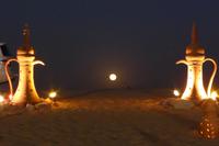 Supermond in der Wüste