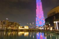 Lichtershow am Burj Khalifa