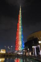 Lichtershow am Burj Khalifa