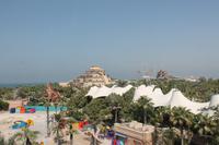 Blick auf den Aquapark auf der Palme