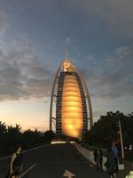 Hotel Burj al Arab Sonnenuntergang