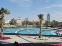 Wasserspiele am Dubai Frame