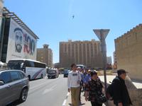 Blick auf unser Hotel Arabian Courtyard