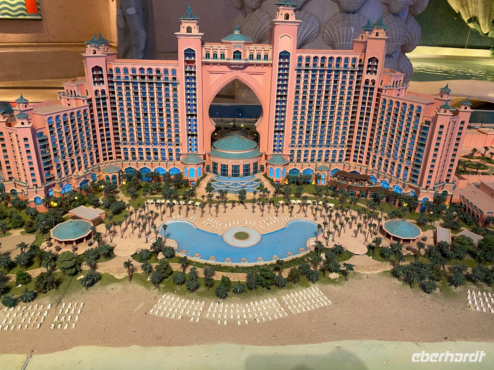 Modell vom Atlantis Hotel