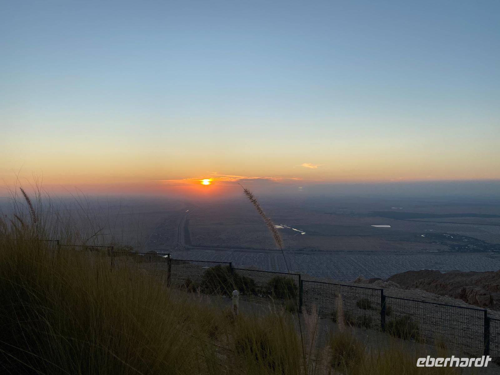 Sonnenuntergang vom Jebel Hafeet