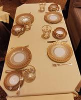 Feinstes Porzellan und Silberbesteck, Emirates Palace Hotel, Abu Dhabi