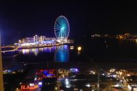 Blick vom Obergeschoss unseres Hotels 