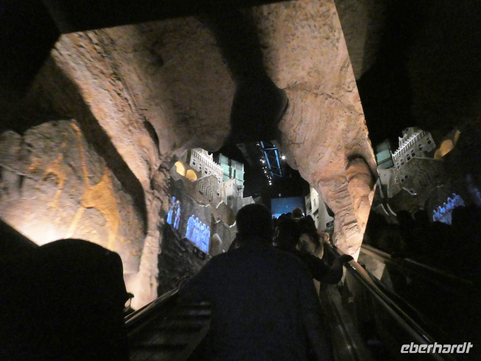 Fahrt hinauf in den oberen Teil