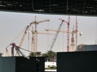 Tanz der Kräne in Abu Dhabi