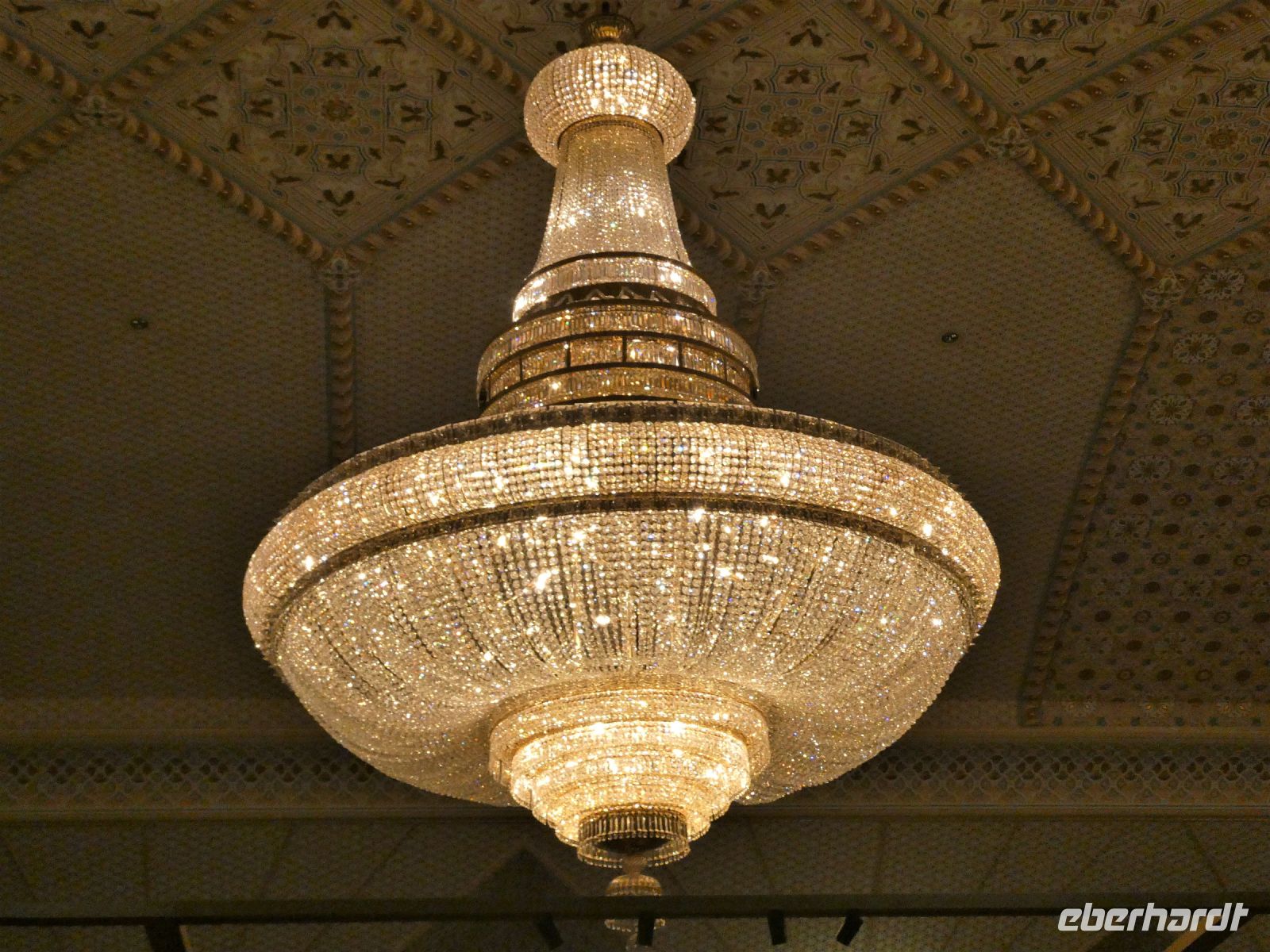 funkelnde Deckenleuchte