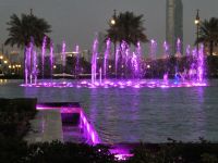 Wasserspiele am Abend