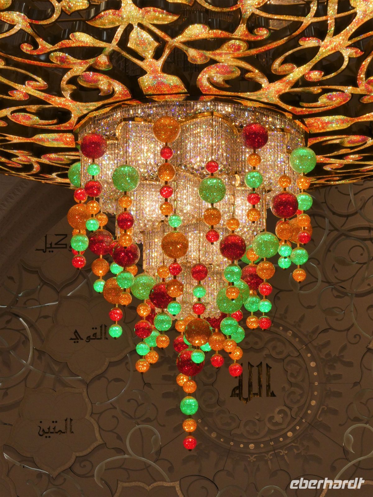 Swarowskileuchter Detailaufnahme