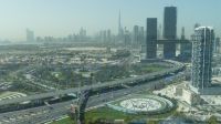 Ausblick vom Dubai Frame Richtung Burj Khalifa