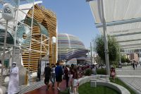 Pavillons Turkmenistan und Russland