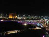 EXPO am Abend vom Terra Pavillon 