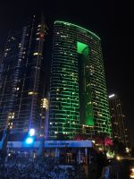 Am Abend am JBR Beach_Spaziergang nach Blue Water Island 