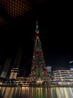 Burj Khalifa, spektakulär angestrahlt