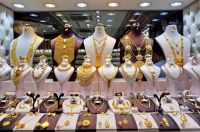 Gold über Gold, soweit das Auge reicht in Sharjah im Souq