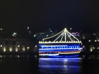 Dhau am Abend am Creek