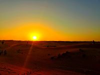 Sonnenuntergang in der Wüste 