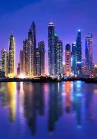 Dubai Marina by night