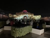 spektakuläre Lichtshow im Präsidentenpalast Abu Dhabi
