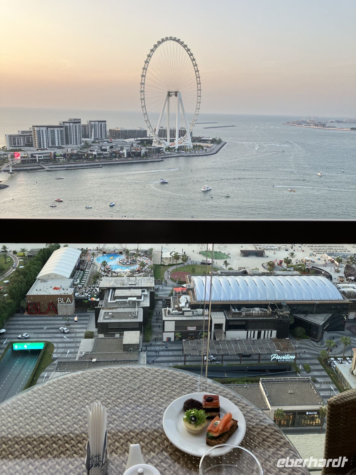 Blick vom Hotel Dubai