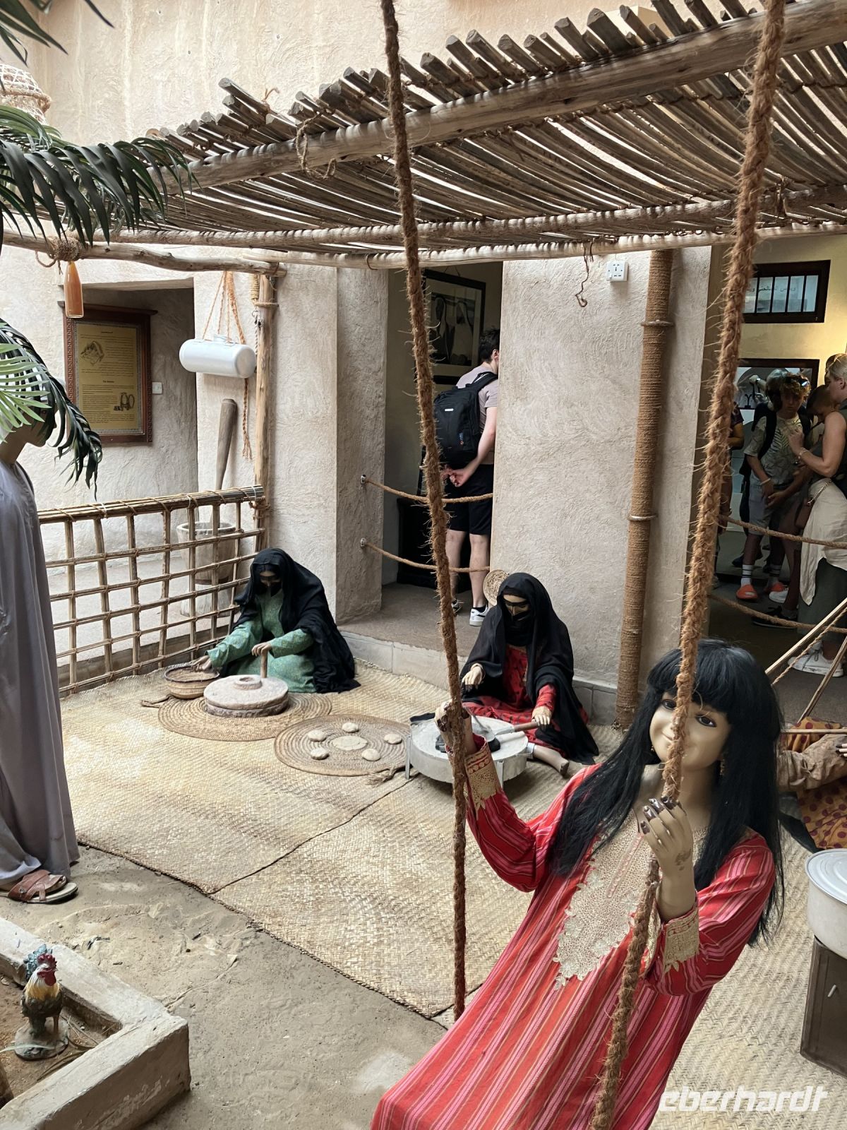 Blick in ein traditionelles Haus im alten Dubai