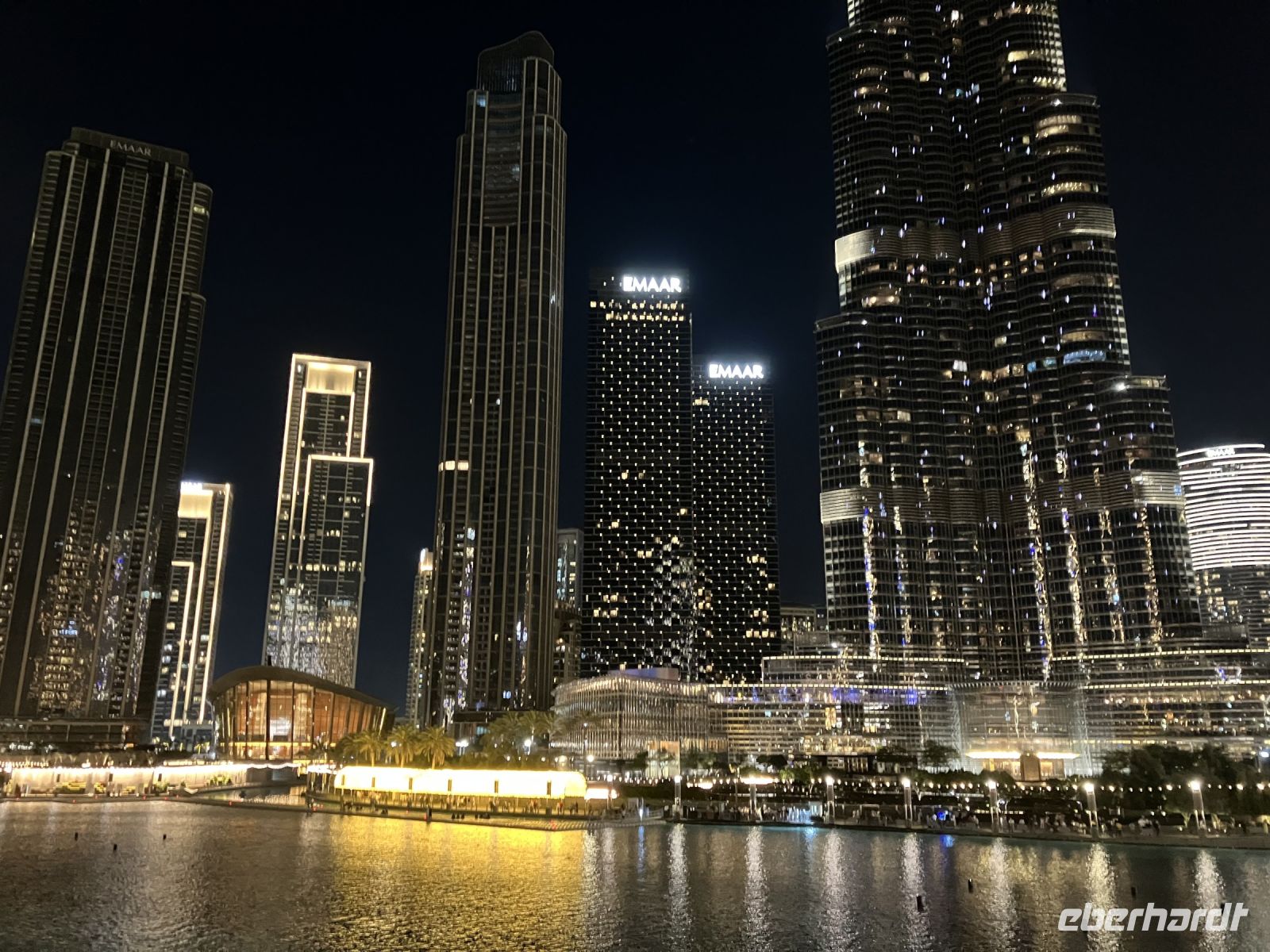 Blick vom Restaurant gegenüber des Burj Khalifa
