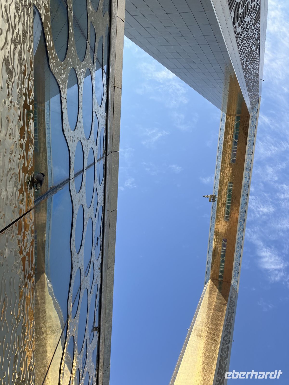 Fensterputzer am The Frame 