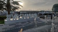 Yas Island - Yas Marina an der Formel 1 Strecke
