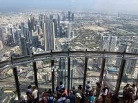 Dubai, Blick vom Burj Khalifa, Außenplattform