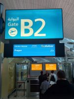 Rückflug mit Flydubai nach Prag statt mit Lufthansa nach München für einen Teil der Gruppe