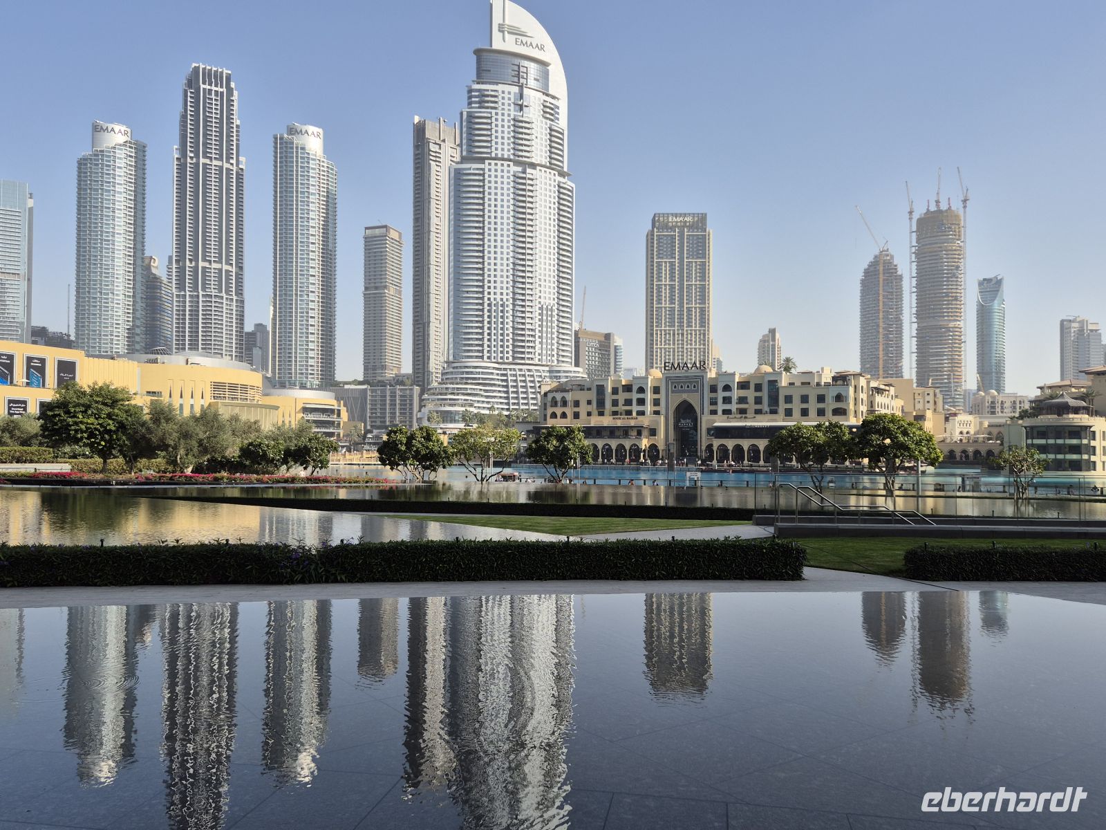 Blick vom Armani Hotel