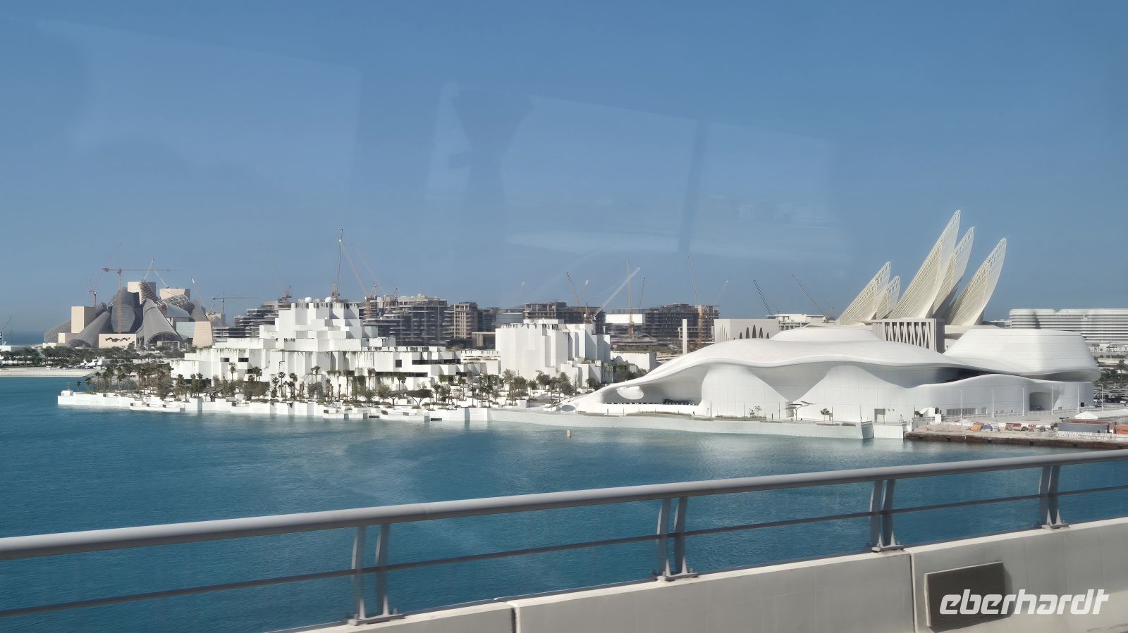 Blick auf Saadiyat Island, Abu Dhabi