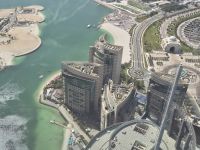 Ausblick von den Etihad Towers auf unser Hotel