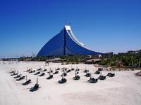 Blick zum Hotel Jumeriah Beach
