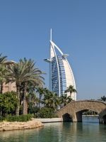 30. Madinat Jumeirah mit Aussicht auf Burj al Arab, Dubai