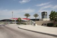 an der Formel1-Rennstrecke auf Yas Island