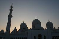0231 Abendstimmung an der Scheich-Zayed-Moschee in Abu Dhabi
