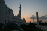 0232 Abendstimmung an der Scheich-Zayed-Moschee in Abu Dhabi